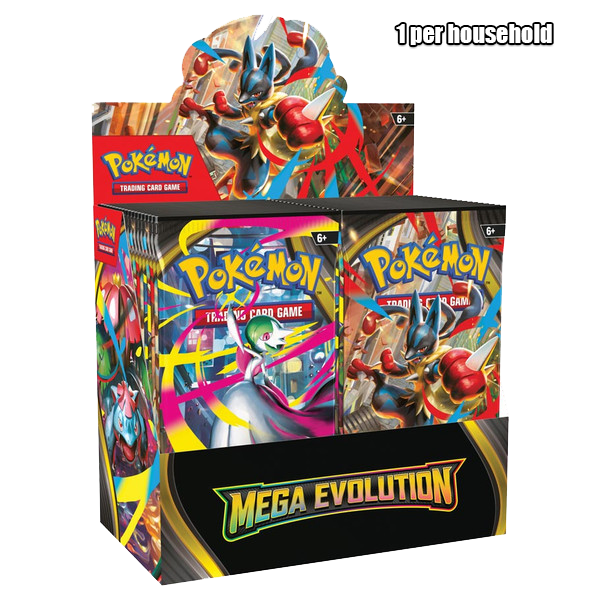 PRE ORDER Pokémon TCG: Mega Evolution 1: Enhanced Booster Display ( W1 RELEASES 09.26) ( LIMIT OF 1 PER HOUSEHOLD)