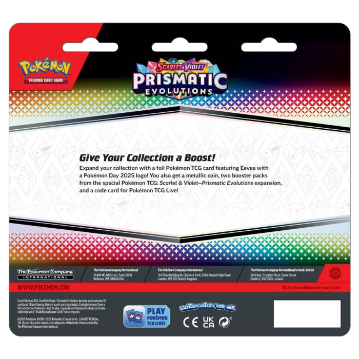 PRE ORDER Pokémon TCG: Scarlet & Violet 8.5: Prismatic Evolutions: 2-Booster Blister