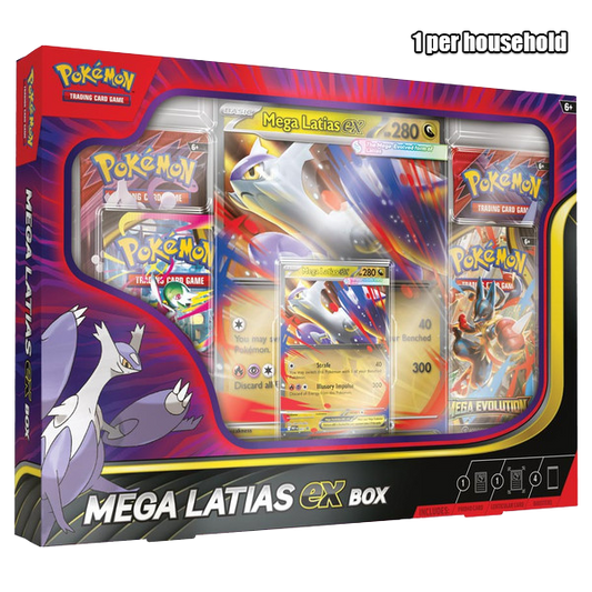 PRE ORDER Pokémon TCG: Mega Latias ex Box ( RELEASES 10.10) (LIMIT OF 2 PER HOUSEHOLD)
