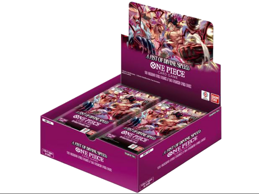 (PRE ORDER) ENGLISH One Piece Booster box (11) FIST OF DIVINE SPEED BUNDLE  (LIMIT OF 1 PER HOUSEHOLD) REALESES IN 06.25