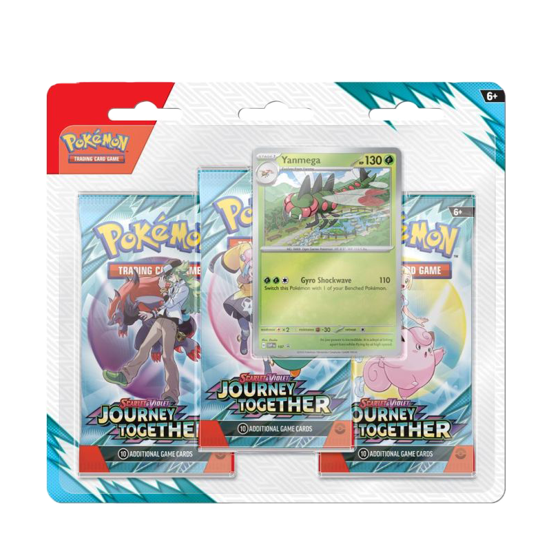 Pokémon TCG: Scarlet & Violet 9: Journey Together: 3-Booster Blister (LIMIT OF 24)